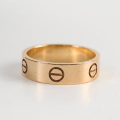 Cartier Love Classic Pink Gold Ring Size 58