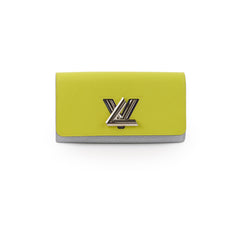 Louis Vuitton Epi Twist Long Wallet Yellow / Light Grey