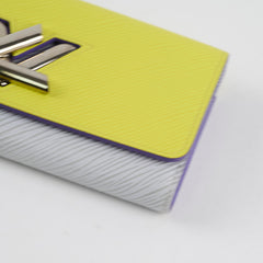 Louis Vuitton Epi Twist Long Wallet Yellow / Light Grey