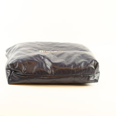 Chanel 22 Large Navy Lambskin Microchip