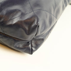 Chanel 22 Large Navy Lambskin Microchip