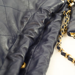 Chanel 22 Large Navy Lambskin Microchip