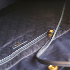 Chanel 22 Large Navy Lambskin Microchip