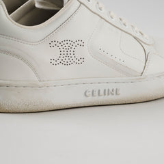 Celine CT-10 Trainer Low Lace-Up Sneakers White Size 37