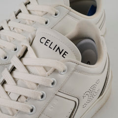Celine CT-10 Trainer Low Lace-Up Sneakers White Size 37