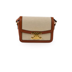Celine Classique Triomphe Canvas Natural/Tan