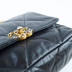 Chanel Small Chanel 19 Goatskin Black