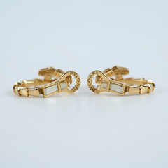 Bulgari Serpenti Yellow Gold Diamond Earrings