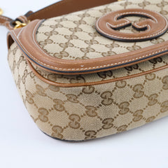 Gucci Blondie Medium Top Handle GG Canvas Beige