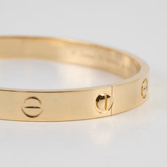 Cartier Love Classic Yellow Gold Size 17 Bracelet