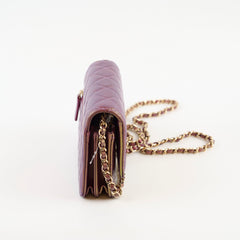 Chanel Mini Wallet on Chain Irridescent Purple