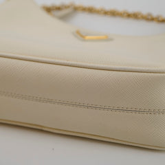 Prada Re-Edition 2005 Saffiano Leather Crossbody Ivory