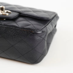Chanel Mini Square Caviar Black SHW (11 Series)