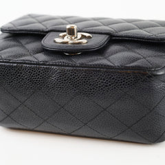 Chanel Mini Square Caviar Black SHW (11 Series)