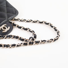 Chanel Mini Square Caviar Black SHW (11 Series)