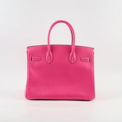 Hermes Birkin 30 Rose Tyrien Candy Collection PHW [O]