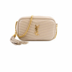 Saint Laurent Mini Lou Bag Beige