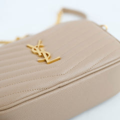 Saint Laurent Mini Lou Bag Beige