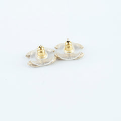 Chanel Pearl CC Stud Earrings