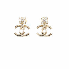 Chanel Flower CC Stud Earrings