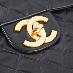 Chanel Maxi Vintage Flap Black 24k Gold