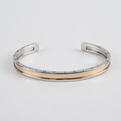 Bvlgari B-Zero Stainless Steel Rose Gold Cuff Size S/M