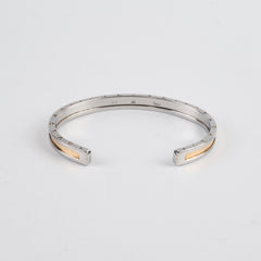 Bvlgari B-Zero Stainless Steel Rose Gold Cuff Size S/M