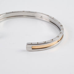 Bvlgari B-Zero Stainless Steel Rose Gold Cuff Size S/M