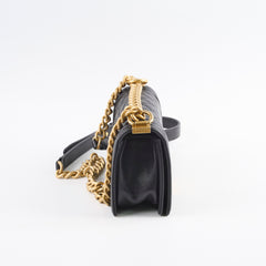 Chanel Small Boy Caviar Bag Black