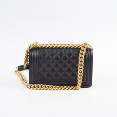 Chanel Small Boy Caviar Bag Black