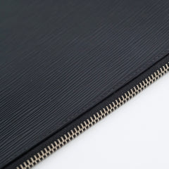 Louis Vuitton A4 Zip Folder Epi Leather Black