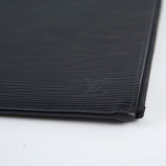 Louis Vuitton A4 Zip Folder Epi Leather Black