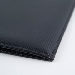 Louis Vuitton A4 Zip Folder Epi Leather Black