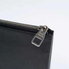 Louis Vuitton A4 Zip Folder Epi Leather Black
