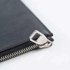 Louis Vuitton A4 Zip Folder Epi Leather Black