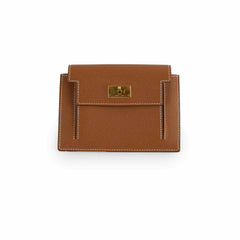 Kelly Pocket Slim Wallet Epsom Gold - Stamp U (2022)