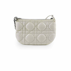 Dior Caro Half Moon Pouch Off White