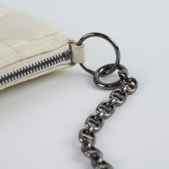 Dior Caro Half Moon Pouch Off White