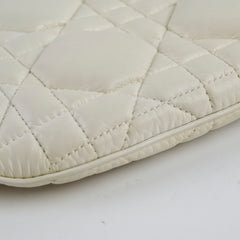 Dior Caro Half Moon Pouch Off White