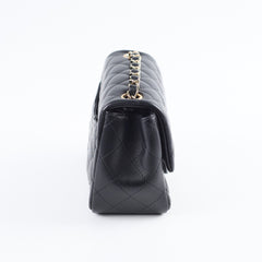 Chanel Mini Square Black Lambskin Microchipped