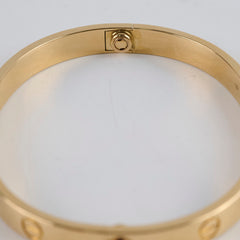 Cartier Love Bracelet Classic Model Yellow Gold Size 17