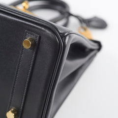 Hermes Birkin 25 Tadelakt Black D Stamp