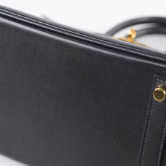 Hermes Birkin 25 Tadelakt Black D Stamp