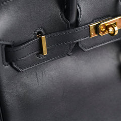 Hermes Birkin 25 Tadelakt Black D Stamp
