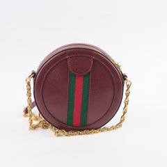Gucci Ophidia Round Crossbody Burgundy