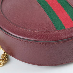 Gucci Ophidia Round Crossbody Burgundy
