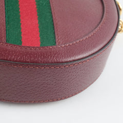 Gucci Ophidia Round Crossbody Burgundy