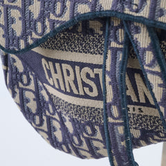 Dior Medium Saddle Oblique Blue