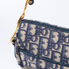 Dior Medium Saddle Oblique Blue
