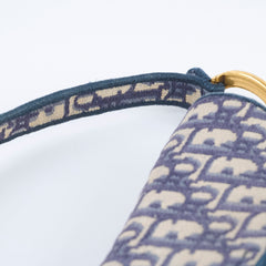 Dior Medium Saddle Oblique Blue
